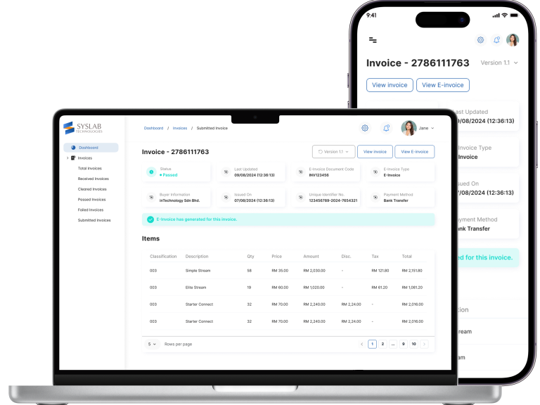Electronic Invoice Format